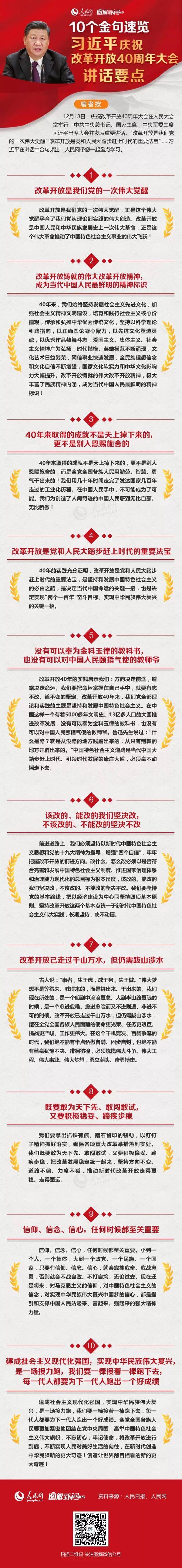 图解：10个金句速览习近平庆祝刷新开放40周年大会讲话要点_行业资讯_Betway必威